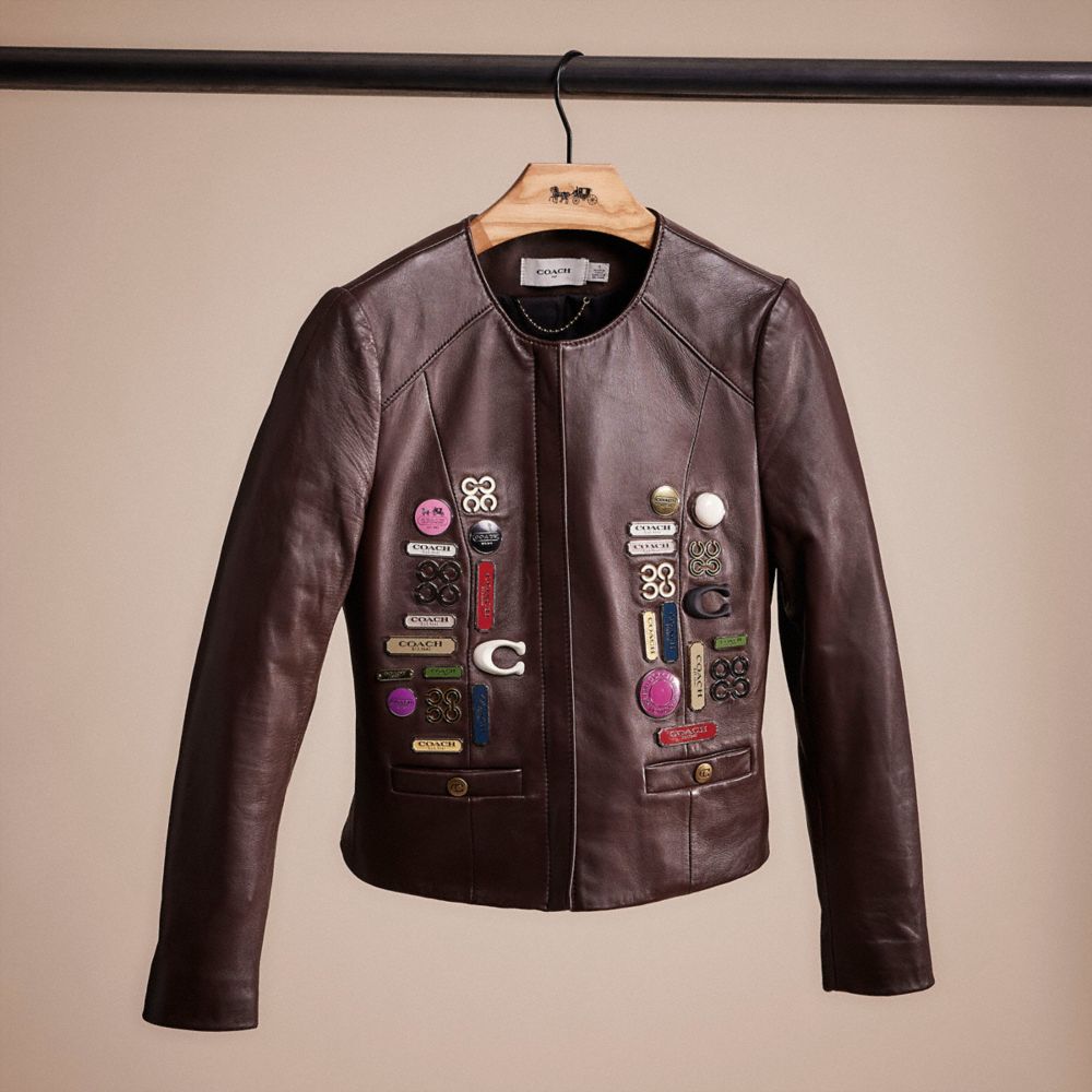 CL783 - Upcrafted Tailored Leather Jacket Walnut Brown