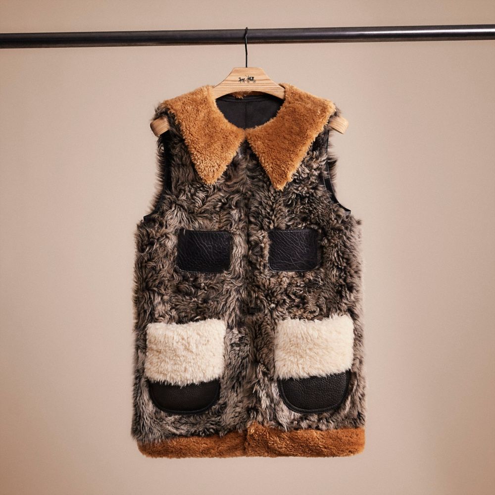 CL789 - Upcrafted Shearling Vest Grey
