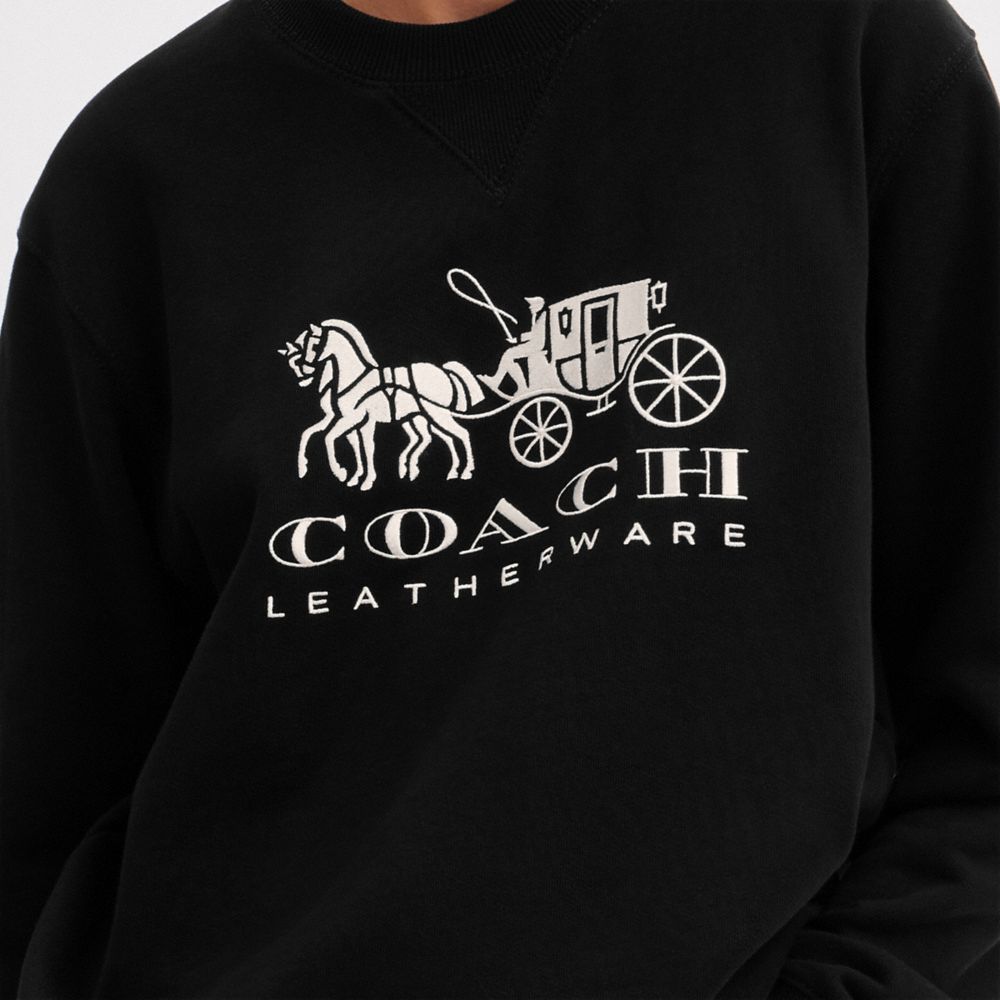 HORSE AND CARRIAGE CREWNECK SWEATSHIRT