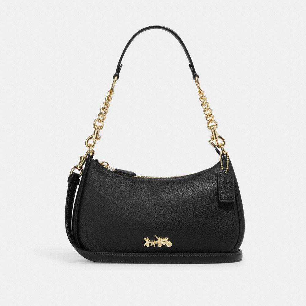 COACH CL892 Teri Shoulder Bag Gold/Black