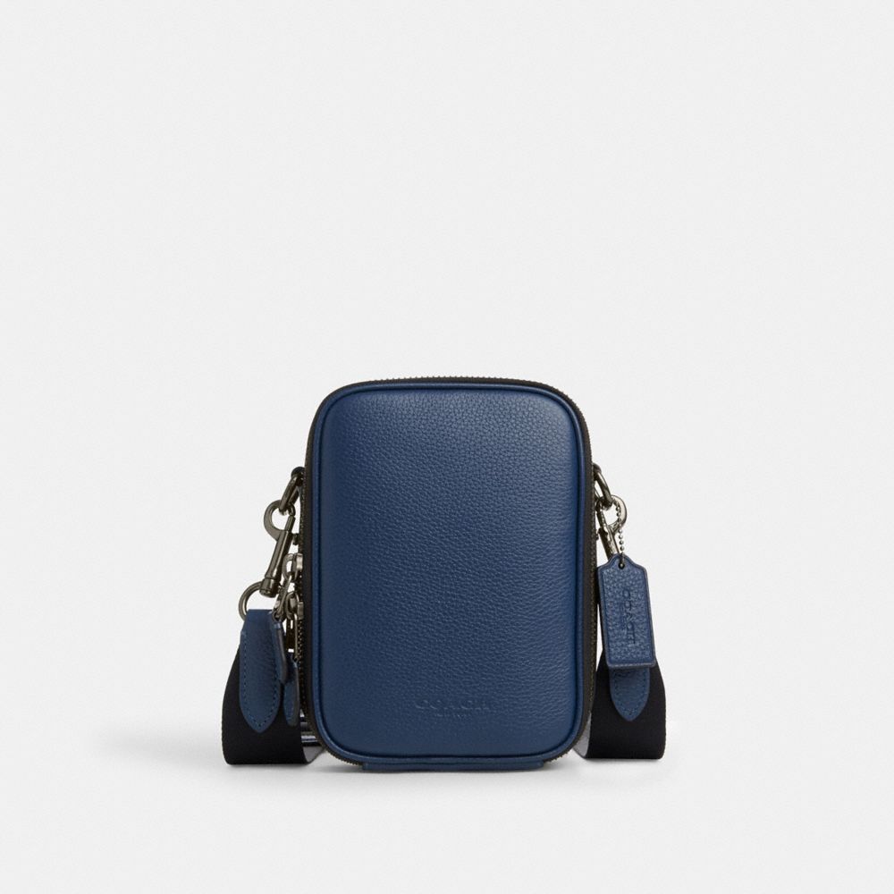 COACH CL948 Stanton Crossbody Gunmetal/Deep Blue
