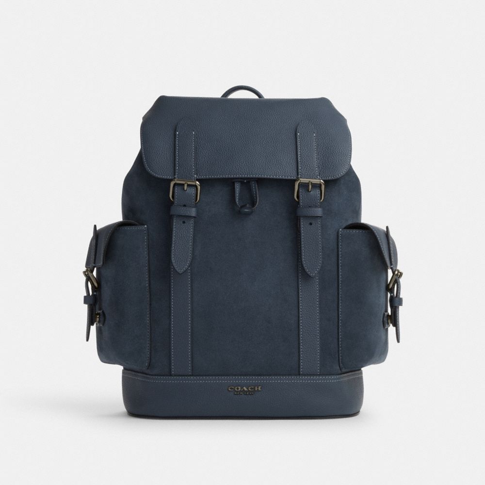 COACH CL955 Hudson Backpack GUNMETAL/DENIM