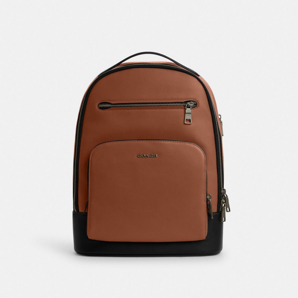 Ethan Backpack - CL963 - Gunmetal/Saddle