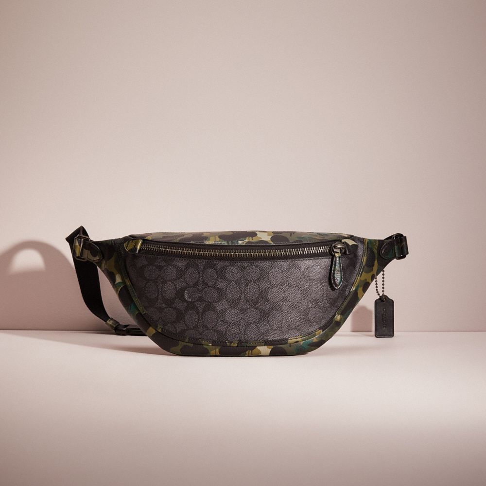 CL997 - Restored League Belt Bag In Signature Canvas With Camo Print Charcoal Multi