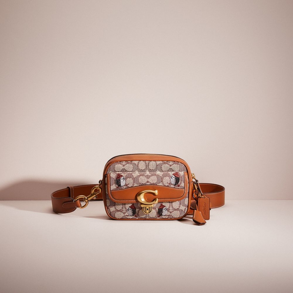 CM017 - Restored Studio Camera Bag 18 In Signature Textile Jacquard With Creatures Hedgehog