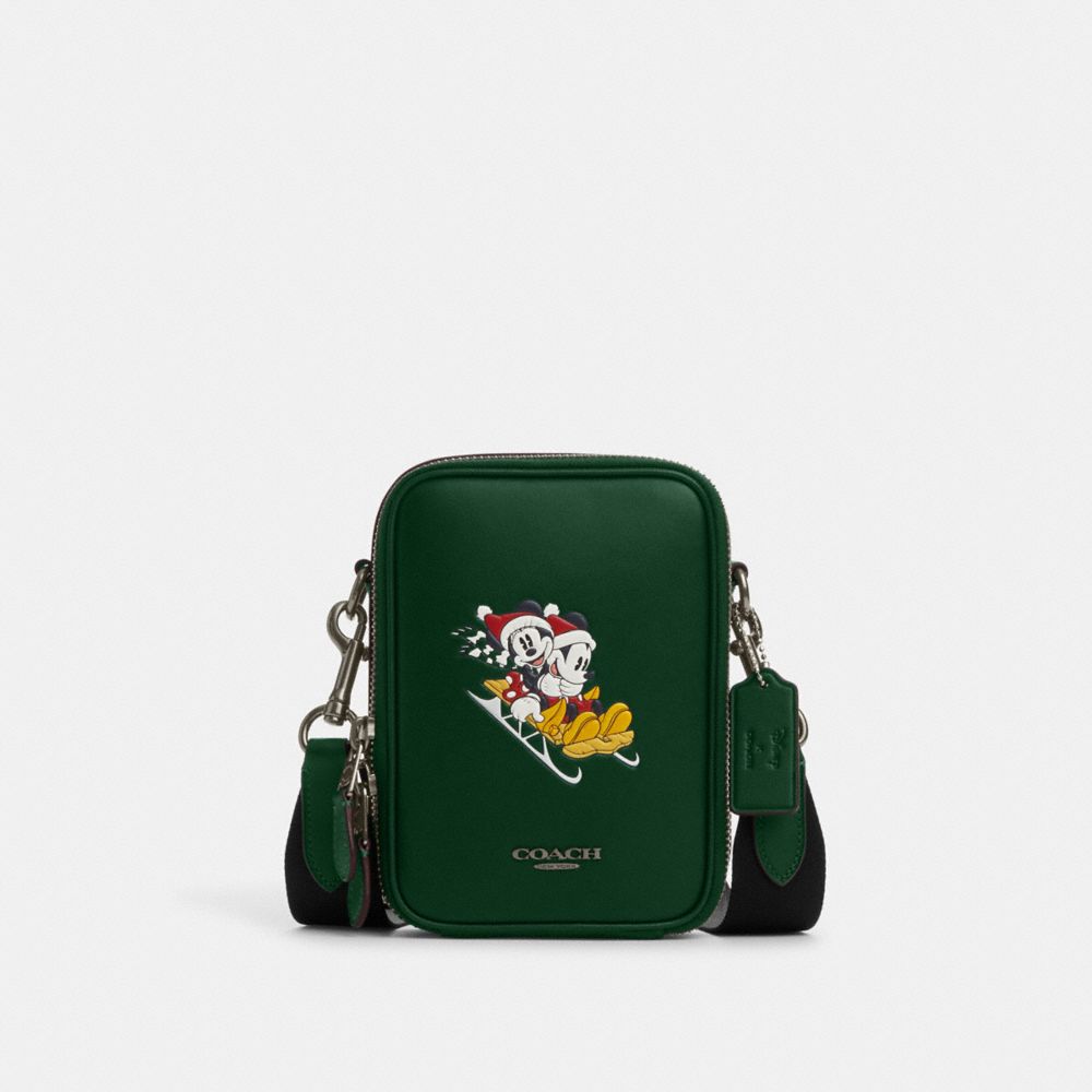 Disney x Coach Mini Bennett in Black Smooth Leather with Mickey