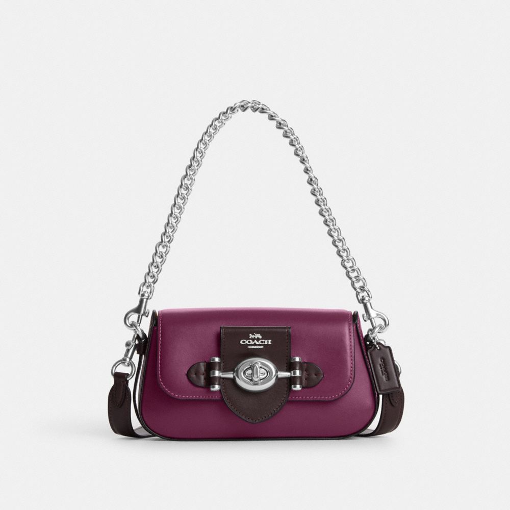 COACH Cm059 - BRIE SHOULDER BAG - SILVER/DEEP BERRY MULTI | COACH HANDBAGS