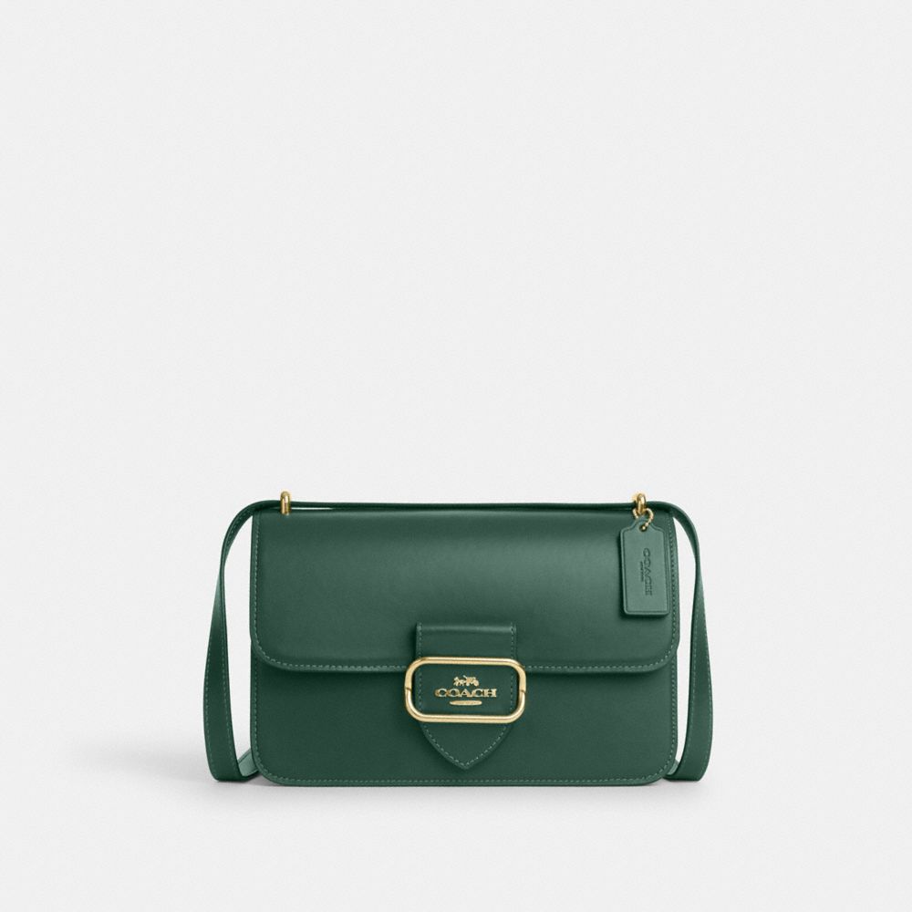 COACH Cm090 - LARGE MORGAN SQUARE CROSSBODY - IM/DARK PINE | COACH HANDBAGS