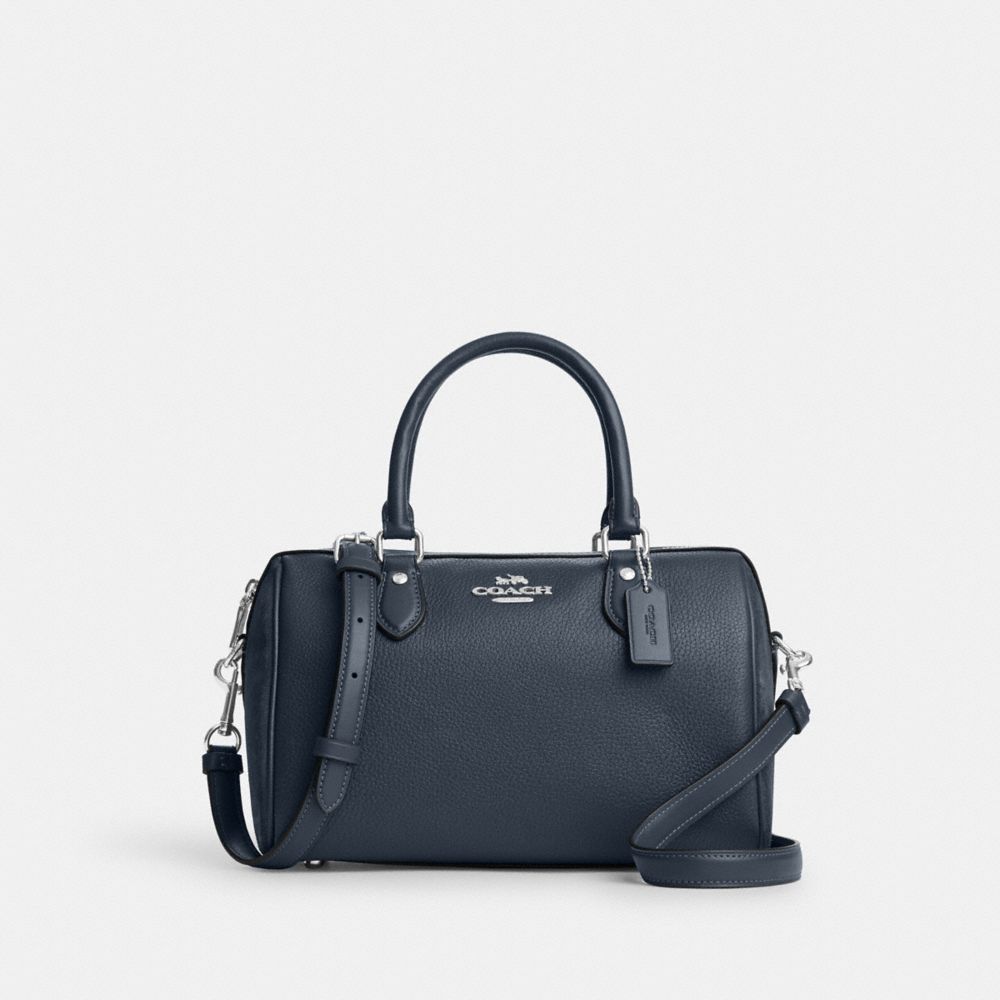 COACH CM102 Rowan Satchel Silver/Denim