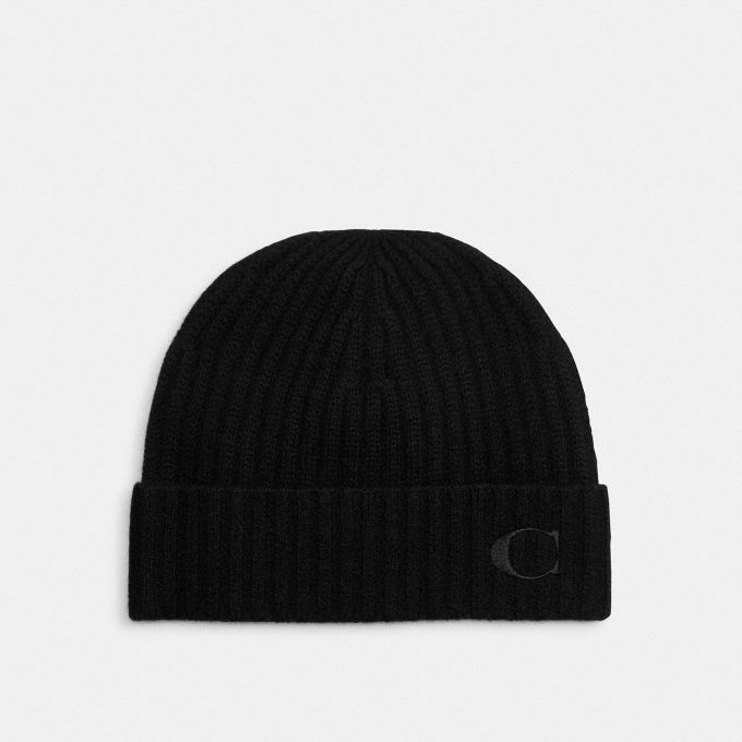 COACH Official Site Official page CASHMERE BEANIE
