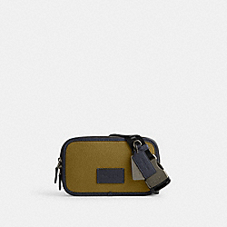 COACH CM115 Wyatt Belt Bag In Colorblock GUNMETAL/CITRON MULTI