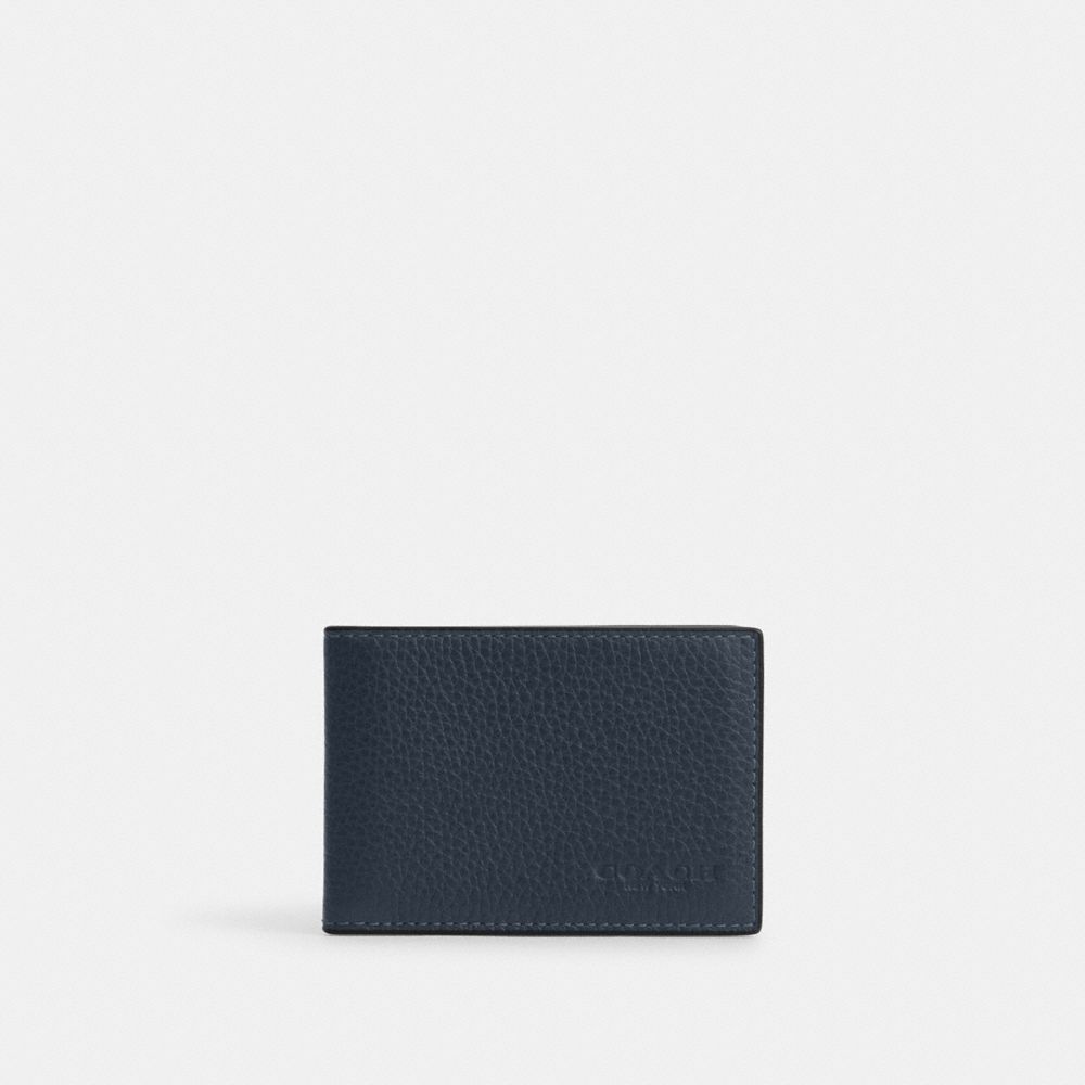 COACH CM167 Compact Billfold Wallet DENIM