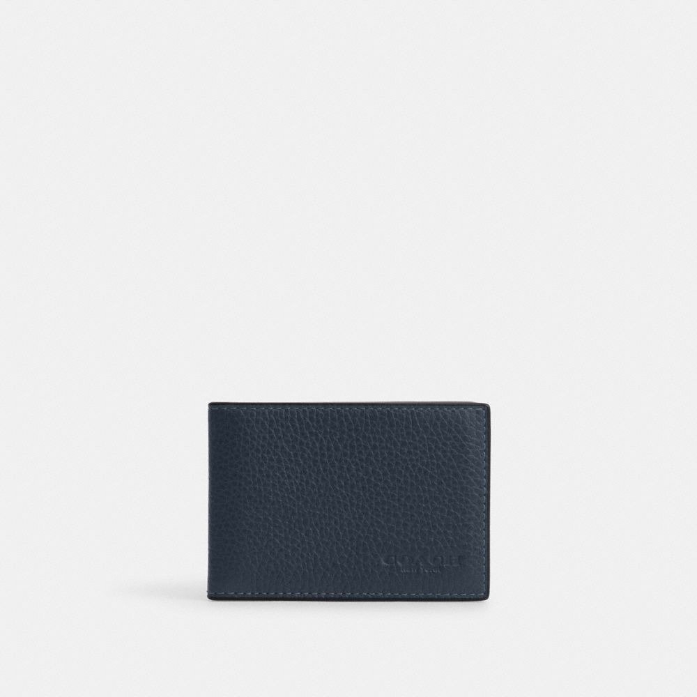 COACH CM167 Compact Billfold Wallet Denim