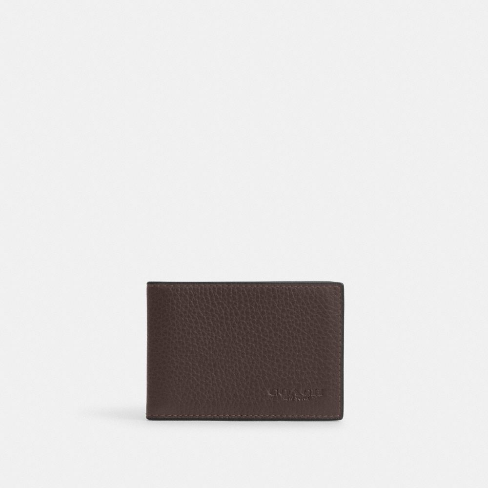 COACH CM167 Compact Billfold Wallet MAPLE