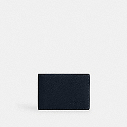 COACH CM167 Compact Billfold Wallet GUNMETAL/MIDNIGHT NAVY