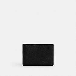 COACH CM167 Compact Billfold Wallet GUNMETAL/BLACK