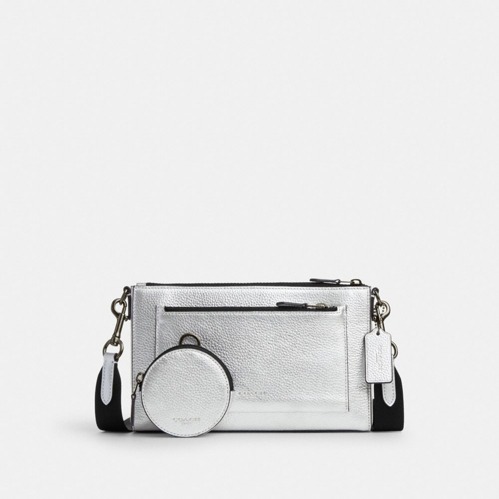 Holden Crossbody - CM173 - Black Antique Nickel/Metallic Silver