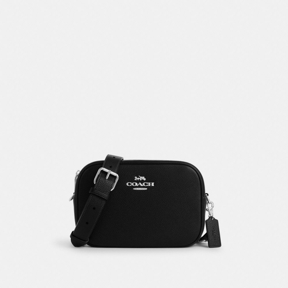 Jamie Camera Bag With Rivets - CM176 - Silver/Black