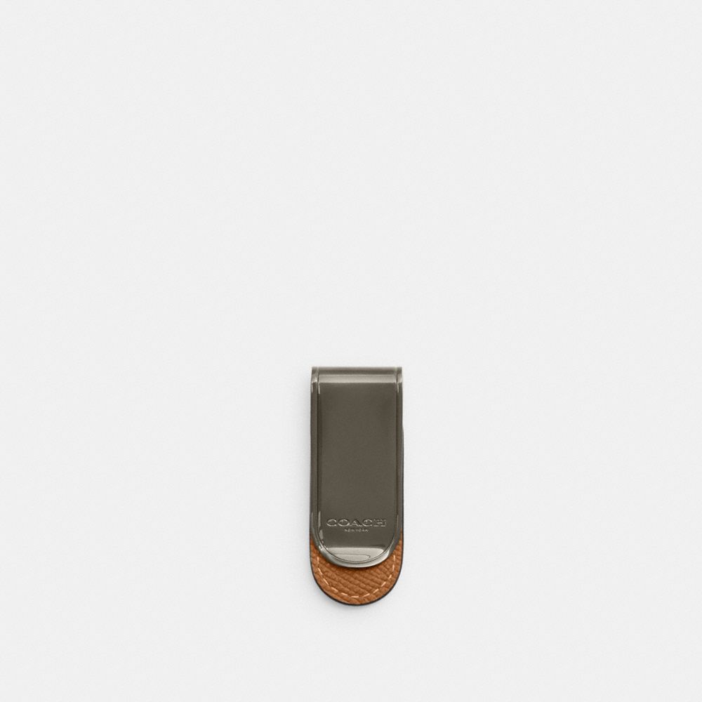 Money Clip - CM180 - Gunmetal/Light Saddle