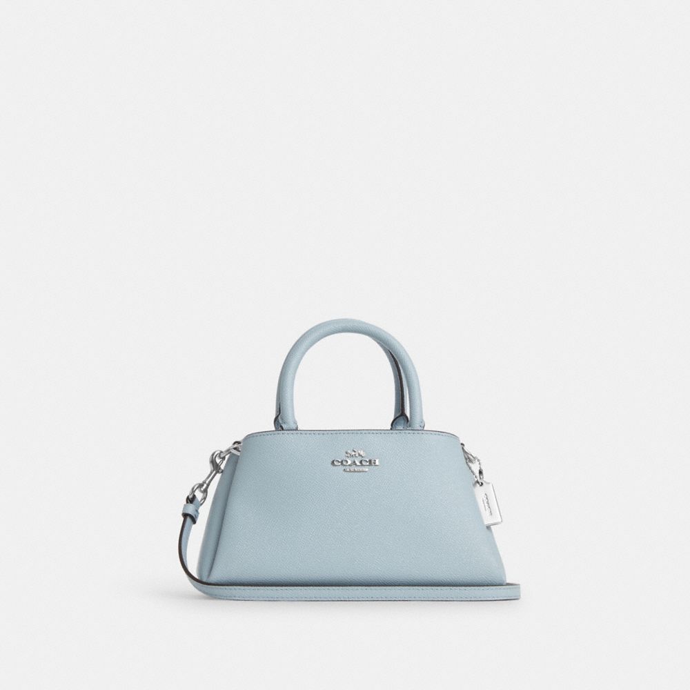 COACH CM185 Zuri Crossbody SILVER/PALE BLUE