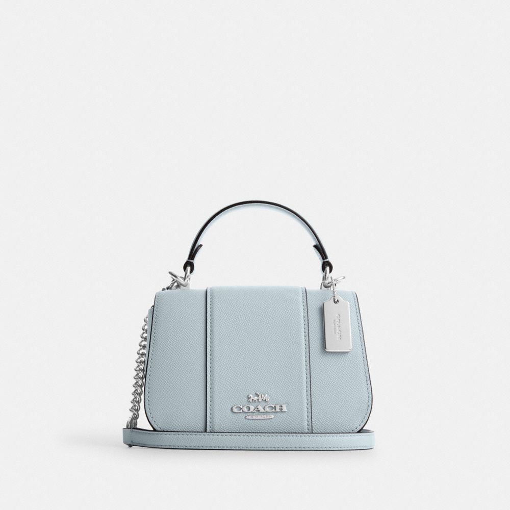 COACH CM191 Lysa Top Handle Silver/Pale Blue