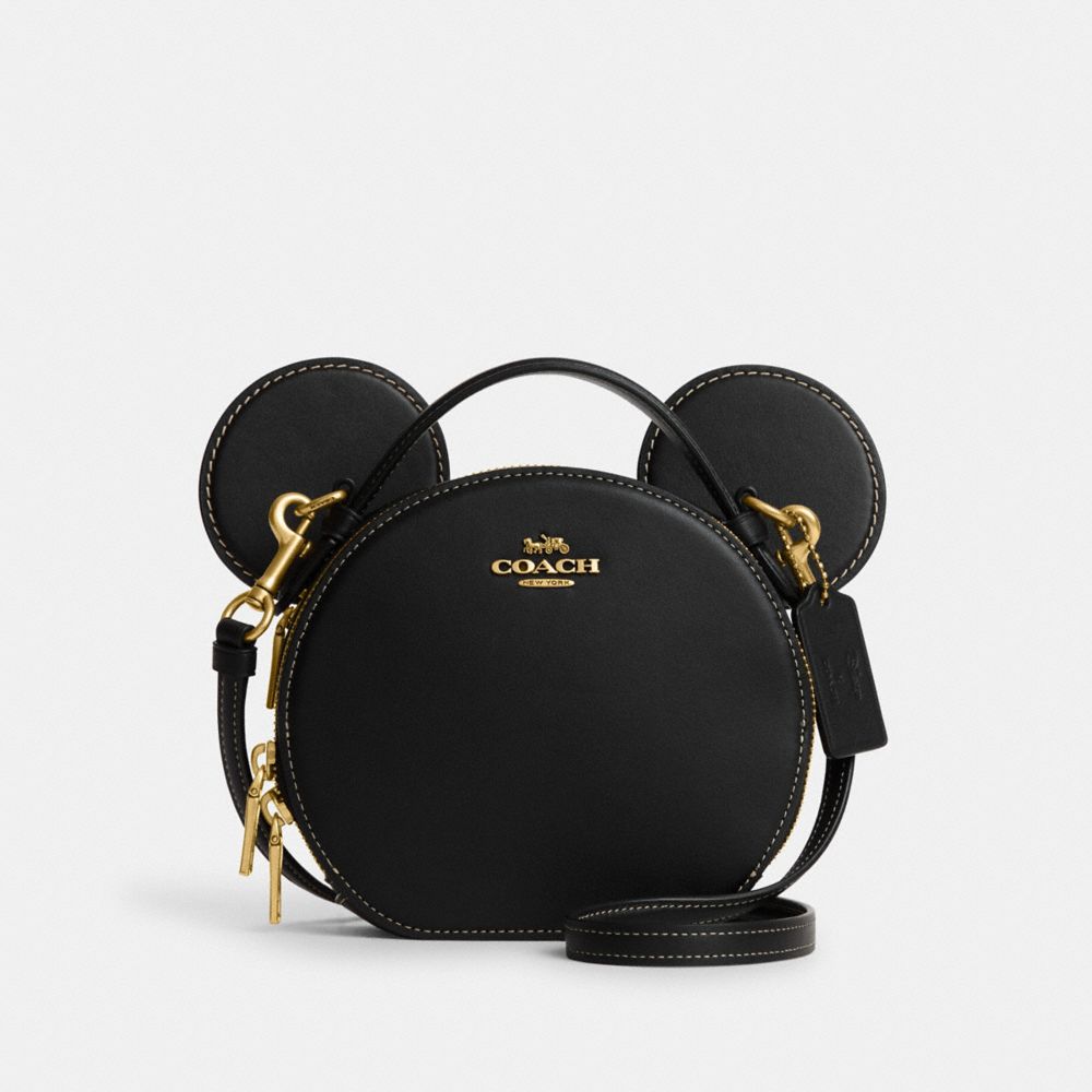 COACH CM194 Disney X Coach Mickey Mouse Ear Bag Brass/Black