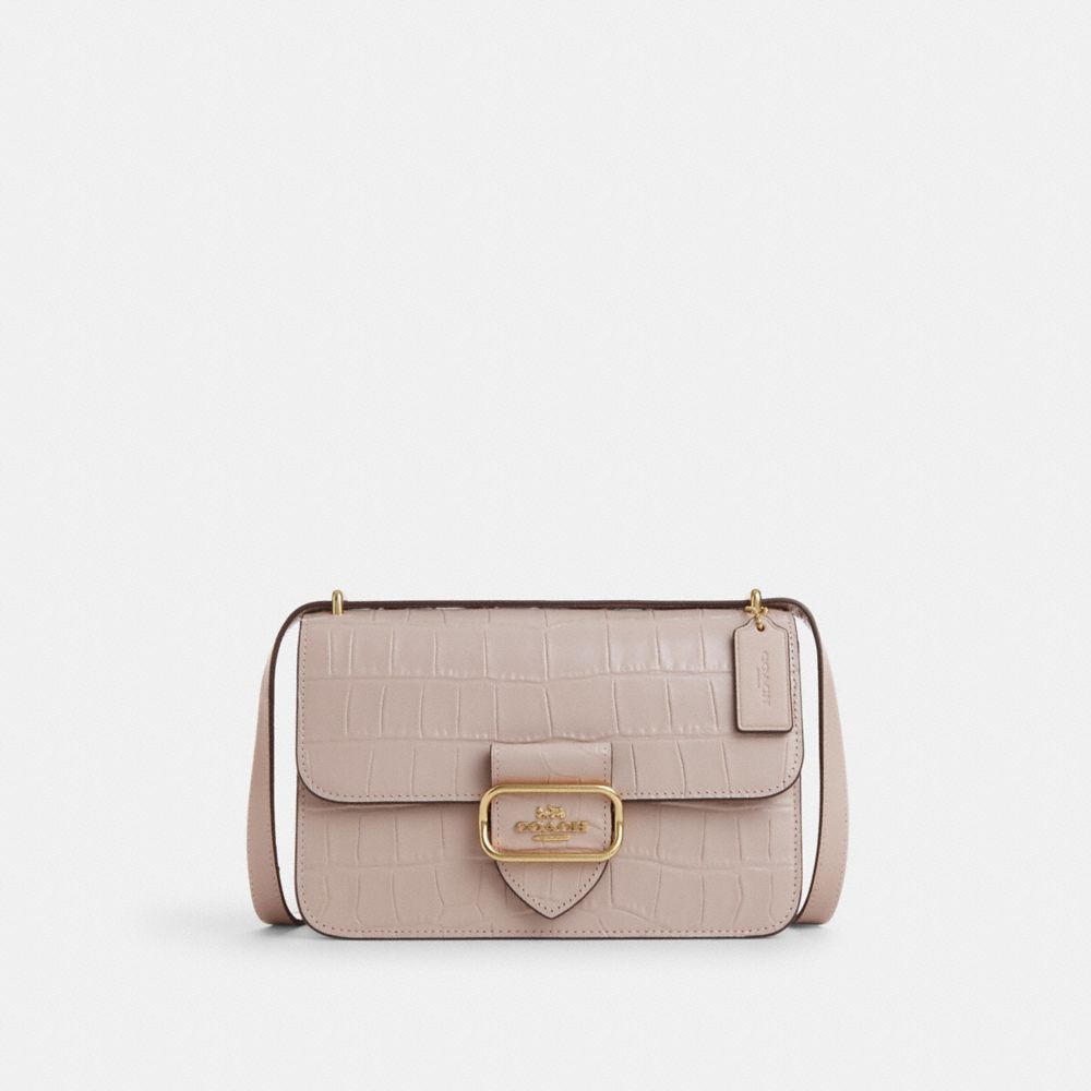 Large Morgan Square Crossbody - CM204 - Gold/Grey Birch