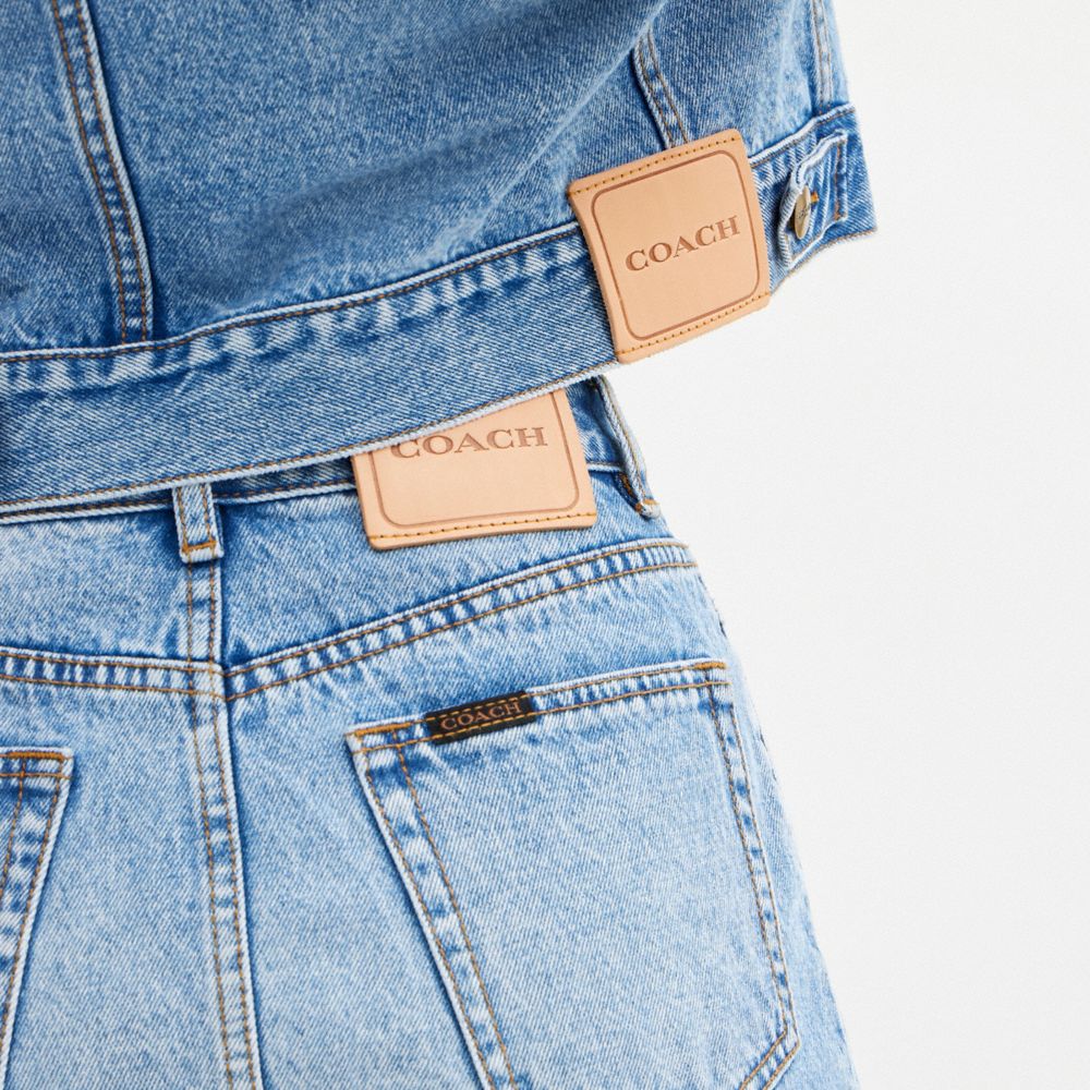 高腰丹寧迷你裙