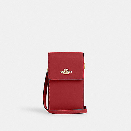 COACH CM235 North South Phone Crossbody Gold/1941-Red