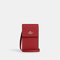 North South Phone Crossbody - CM235 - Gold/1941 Red