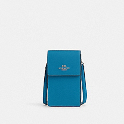 North South Phone Crossbody - CM235 - Silver/Electric Blue