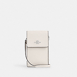 North South Phone Crossbody - CM235 - Silver/Chalk