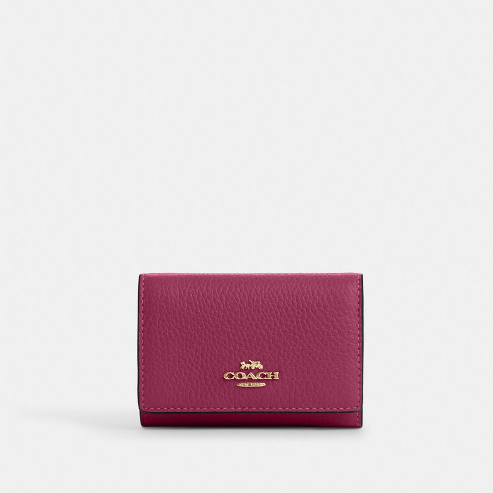 COACH CM238 Micro Wallet GOLD/PINK