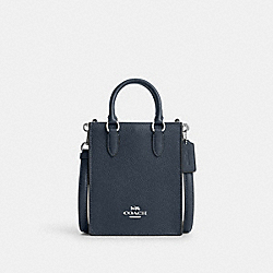 North South Mini Tote - CM249 - Silver/Denim