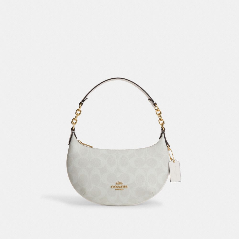 Mini Payton In Signature Canvas - CM273 - Gold/Chalk/Glacierwhite