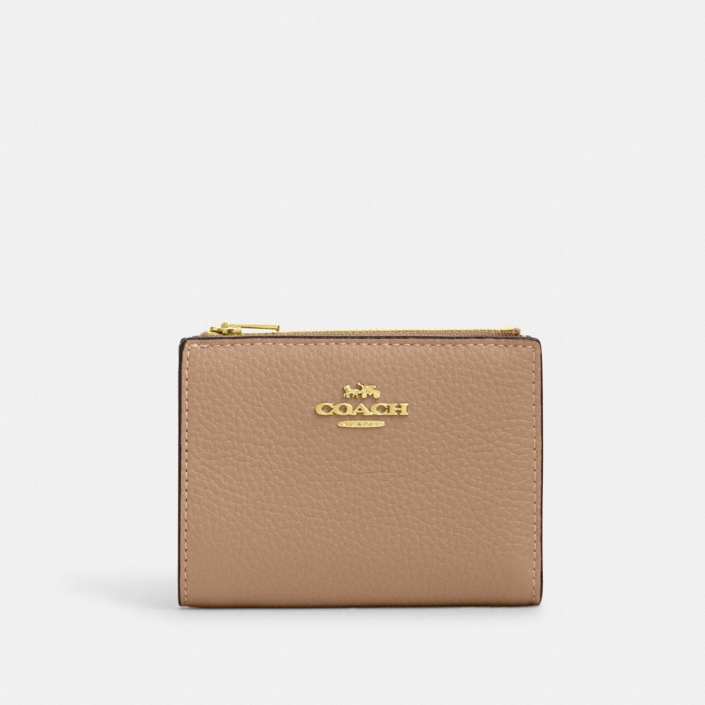 COACH CM315 Bifold Wallet GOLD/TAUPE