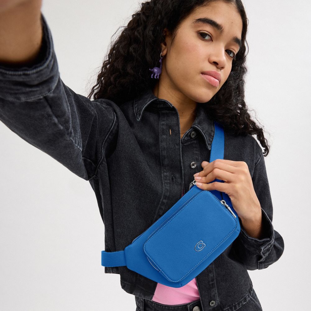 BELT BAG WITH SIGNATURE CANVAS