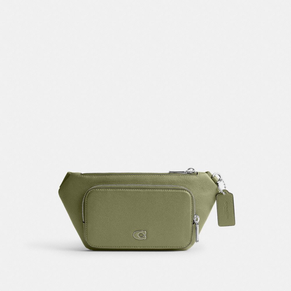 COACH CM334 Belt Bag With Signature Canvas Interior Detail MOSS
