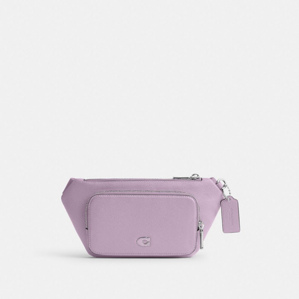 COACH CM334 Belt Bag With Signature Canvas Interior Detail SOFT PURPLE