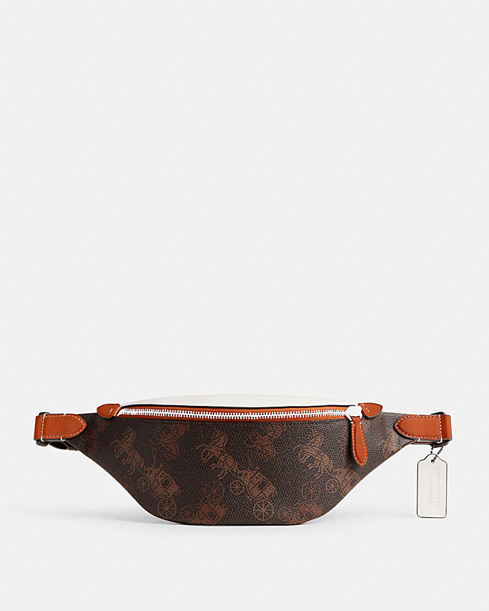 CHARTER BELT BAG 7 WITH LARGE HORSE AND CARRIAGE PRINT