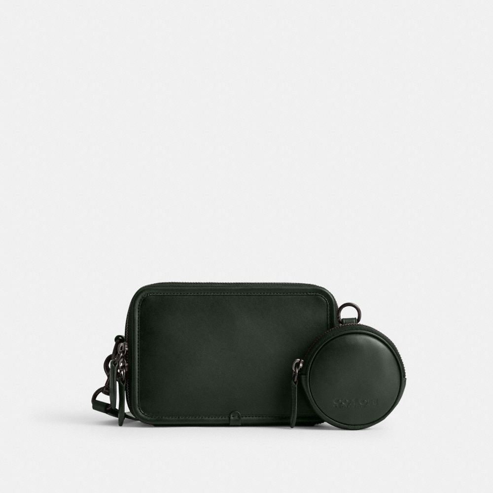 COACH CM370 Charter Crossbody With Hybrid Pouch AMAZON GREEN