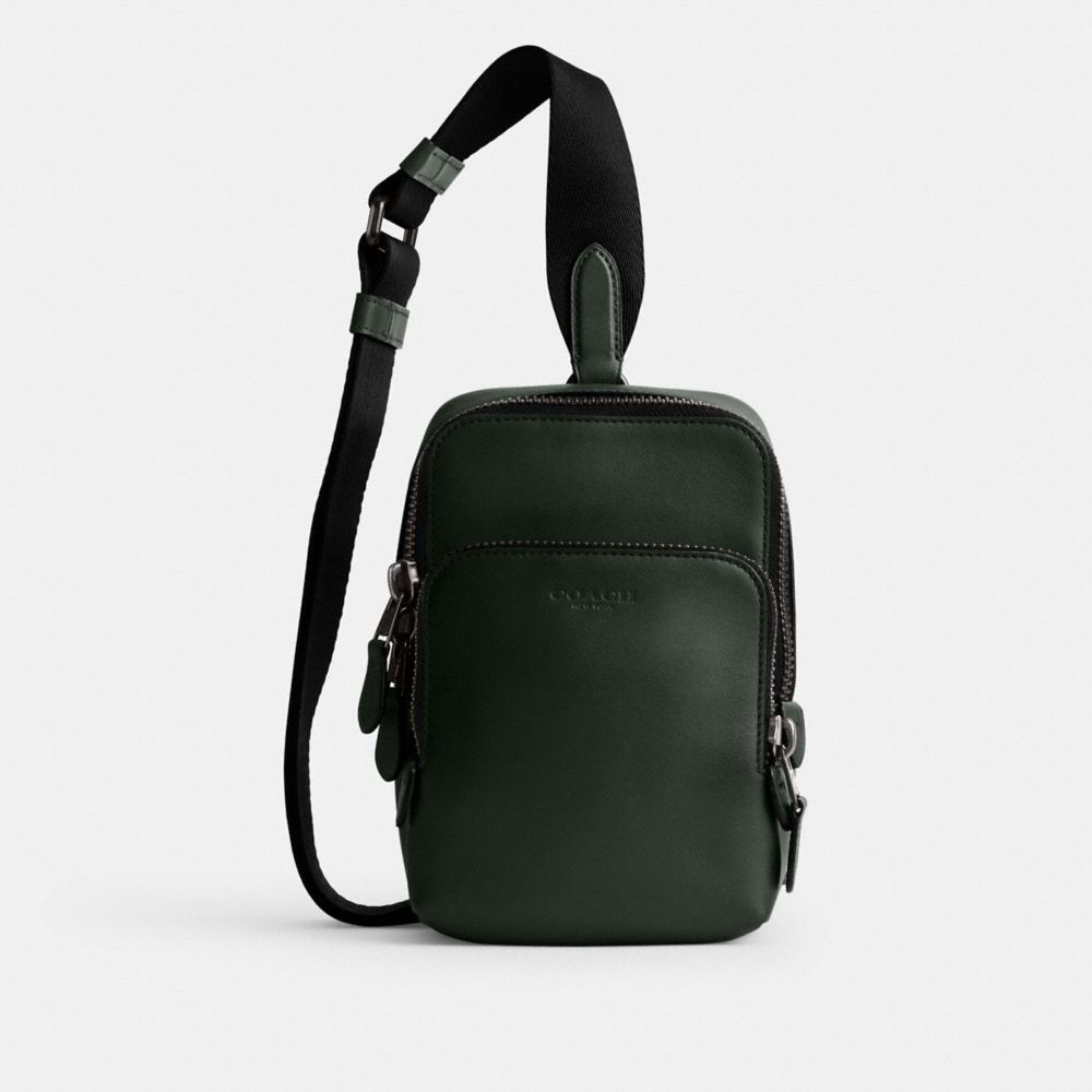 COACH CM371 Gotham Sling Pack 13 AMAZON GREEN