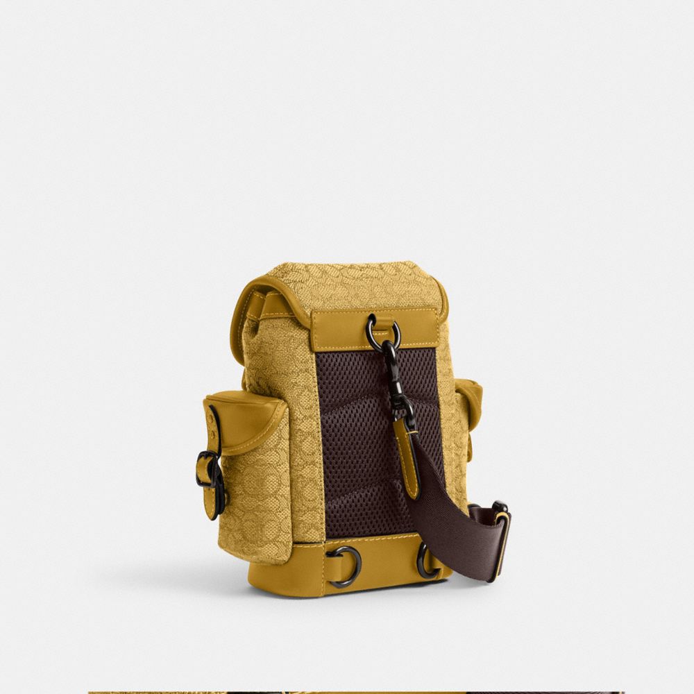HITCH BACKPACK 13 IN MICRO SIGNATURE JACQUARD