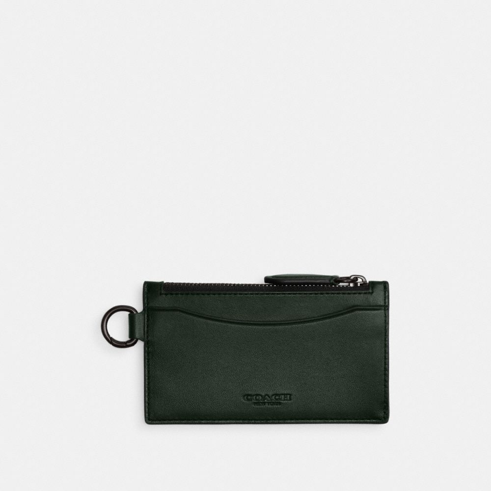COACH CM376 Zip Card Case AMAZON GREEN