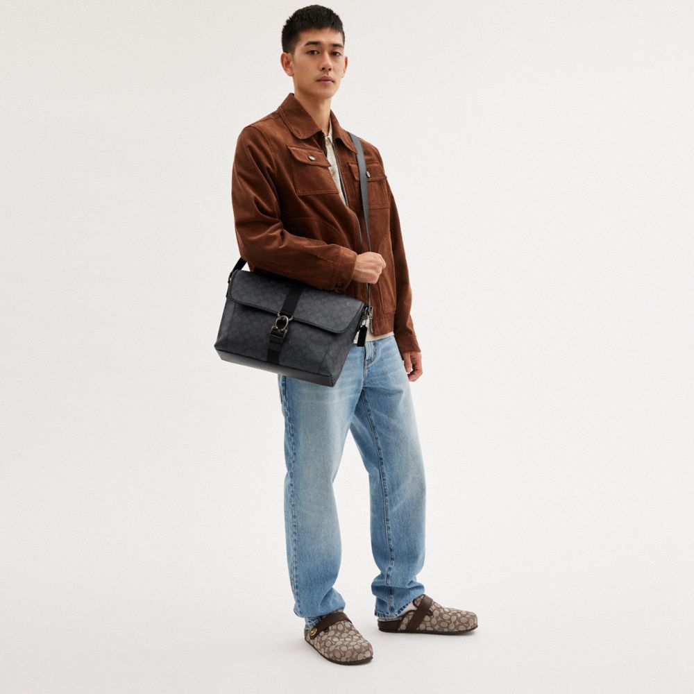 BECK 郵差包經典 SIGNATURE 帆布手袋