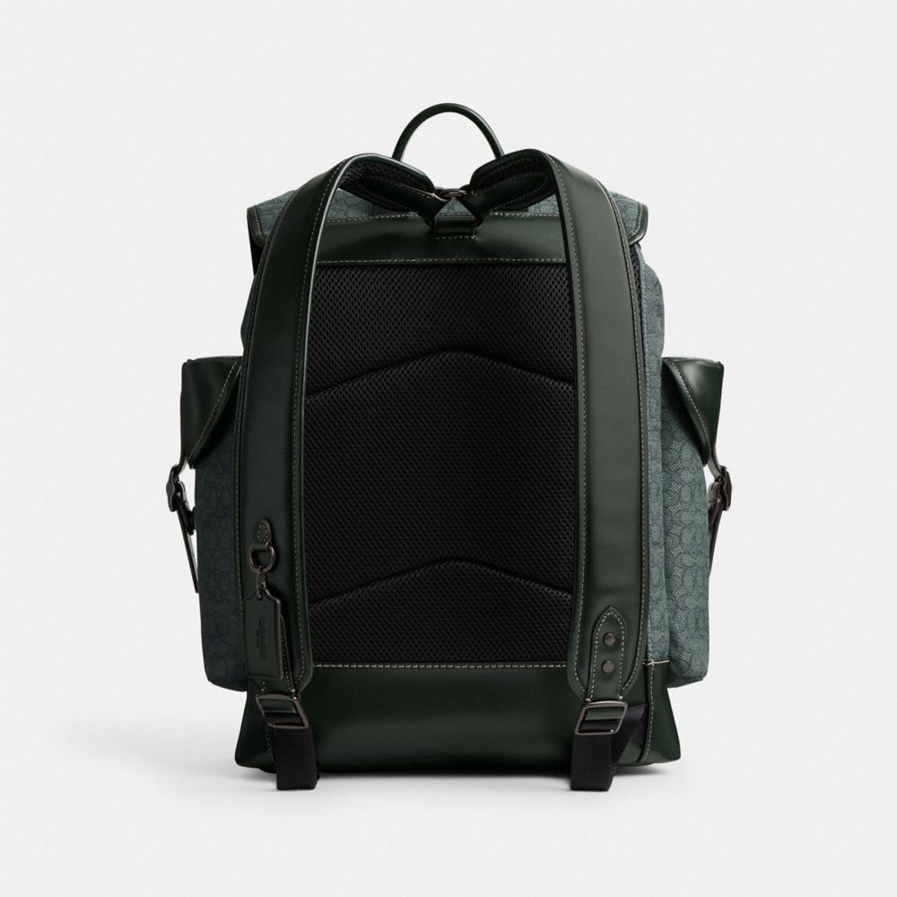 Coach green outlet backpack