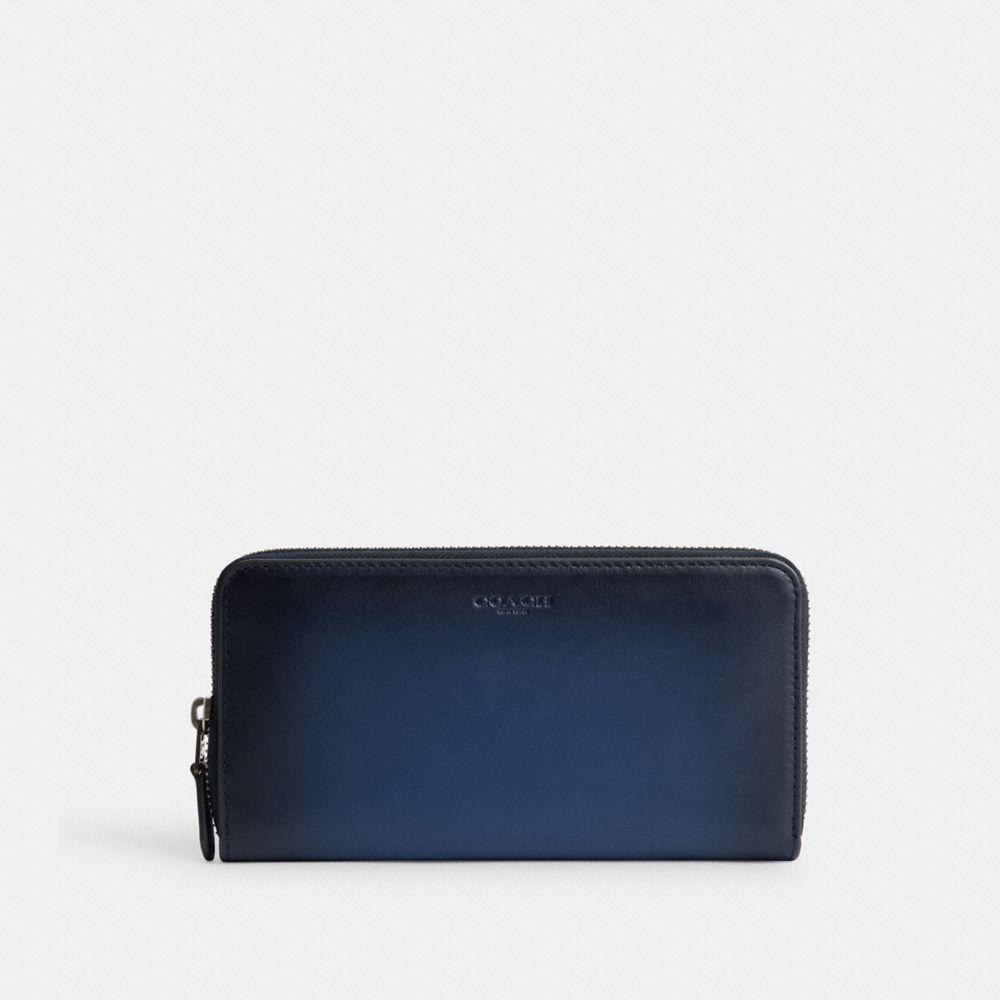 COACH CM389 Accordion Wallet DEEP BLUE