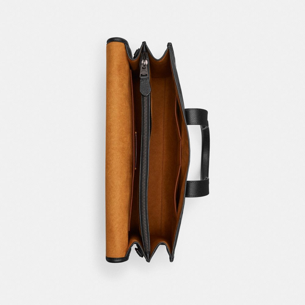 GOTHAM 馬車主題圖案印花公事包