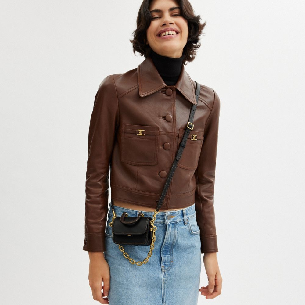 ROGUE 12 撞色設計頂部提把手袋