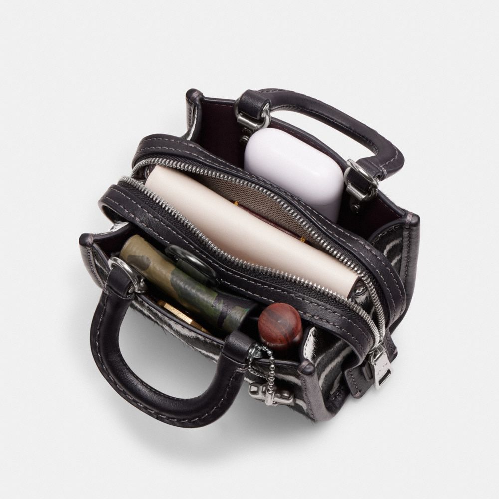 ROGUE 12 斑馬紋印花手袋